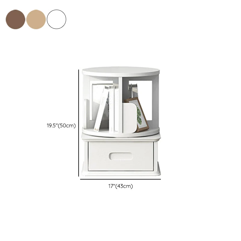 Contemporary Wooden Bookcase Typisch Closed Back Bookshelf Drawer 16