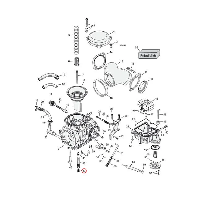 Cvp, Main Jet Cv Carb .175 Harley-Davidson