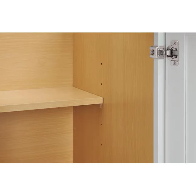 Diamond NOW Arcadia 18- W x 35- H x 23.75- D Parelmoer Door and Drawer Base Fully Assembled Cabinet (Recessed Panel Shaker...