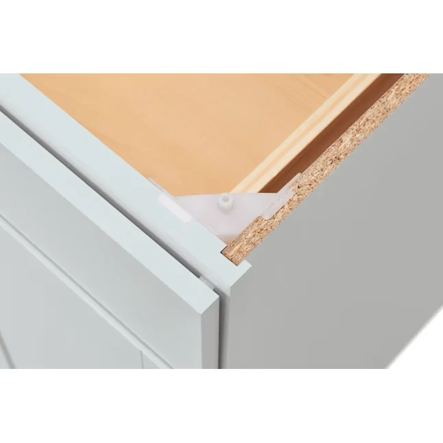 Diamond NOW Arcadia 18- W x 35- H x 23.75- D Parelmoer Door and Drawer Base Fully Assembled Cabinet (Recessed Panel Shaker...