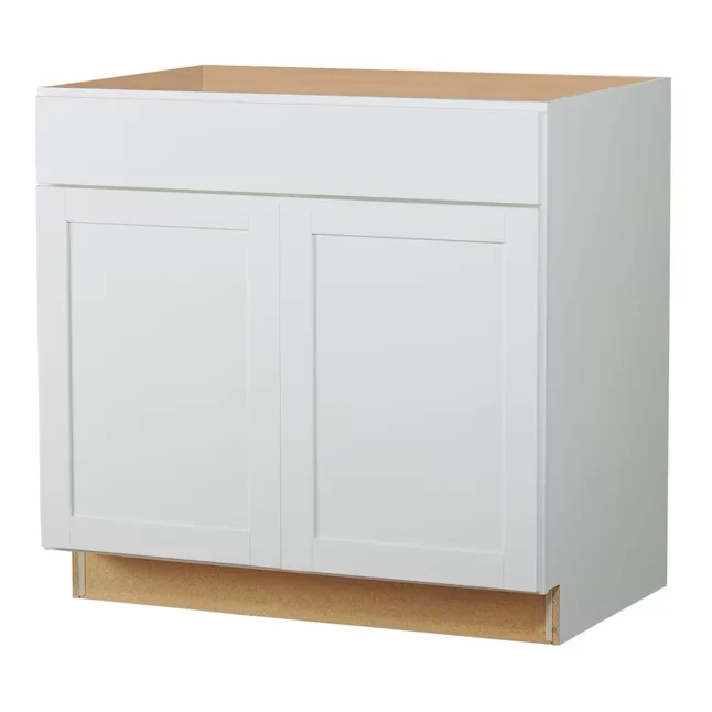 Diamond NOW Arcadia 36- W x 35- H x 23.75- D Wit Sink Base Fully Assembled Cabinet (Recessed Panel Shaker Door Style)