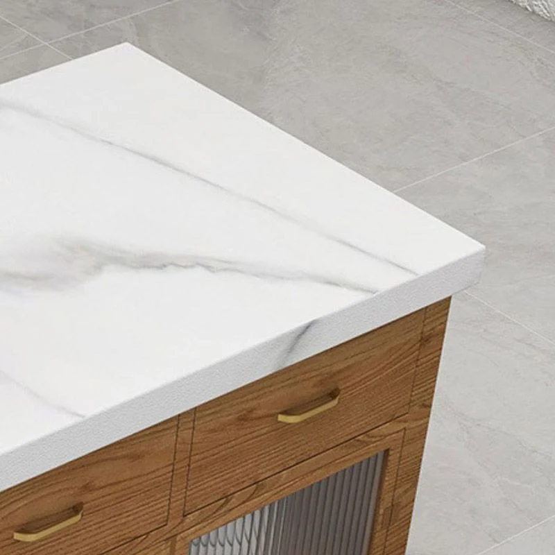 Dining Room Rectangular Prep Table Kitchen Island Storage Cabinet 39l