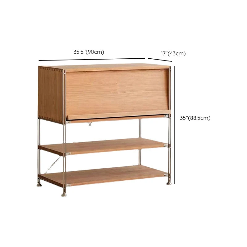 1 Door Storage Cabinet, Modern Rectangular Hout Cabinet, 35.4"W x 16.9"L x 34.8"H
