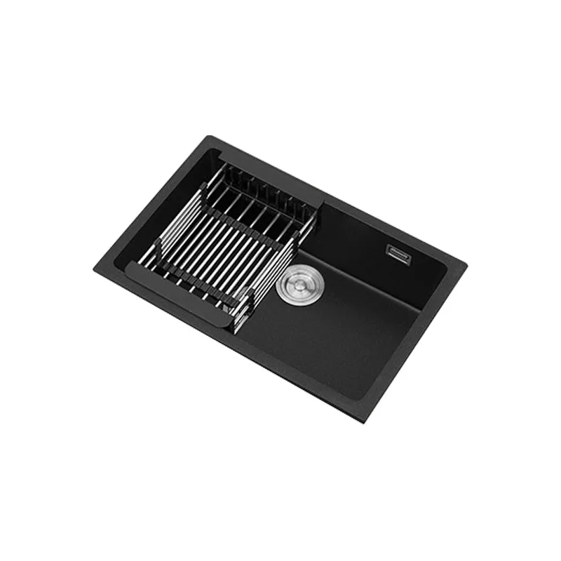 Ebbenhout Quartz Sink Drop- Kitchen Sink Drain Assembly 14l