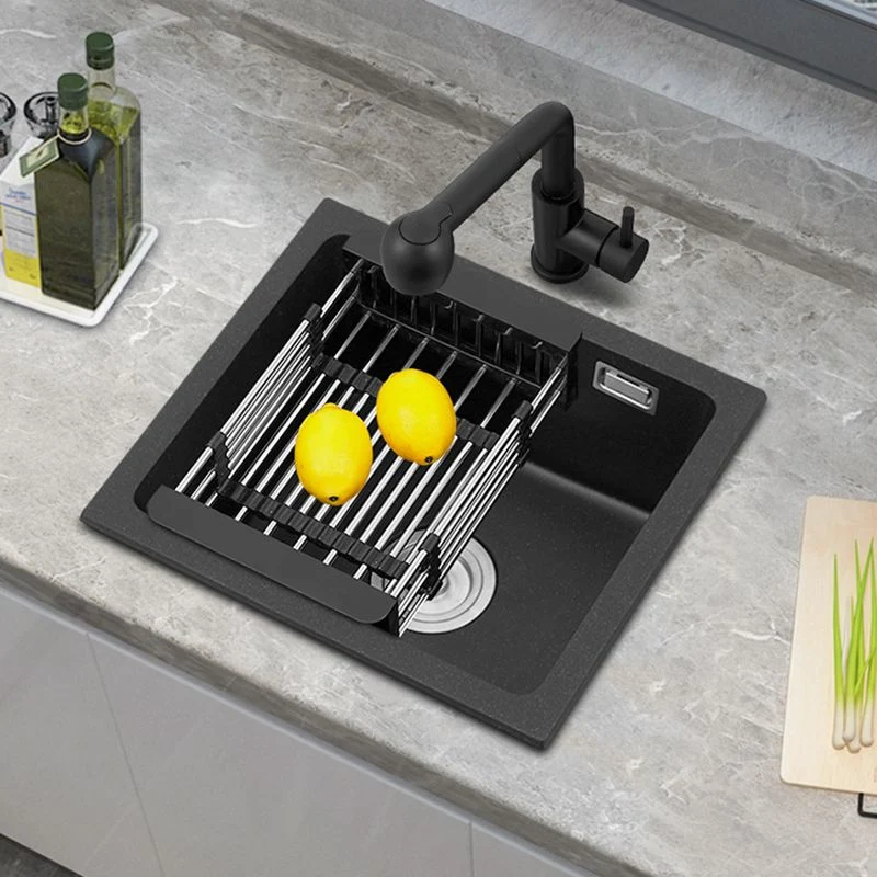 Ebbenhout Quartz Sink Drop- Kitchen Sink Drain Assembly 14l