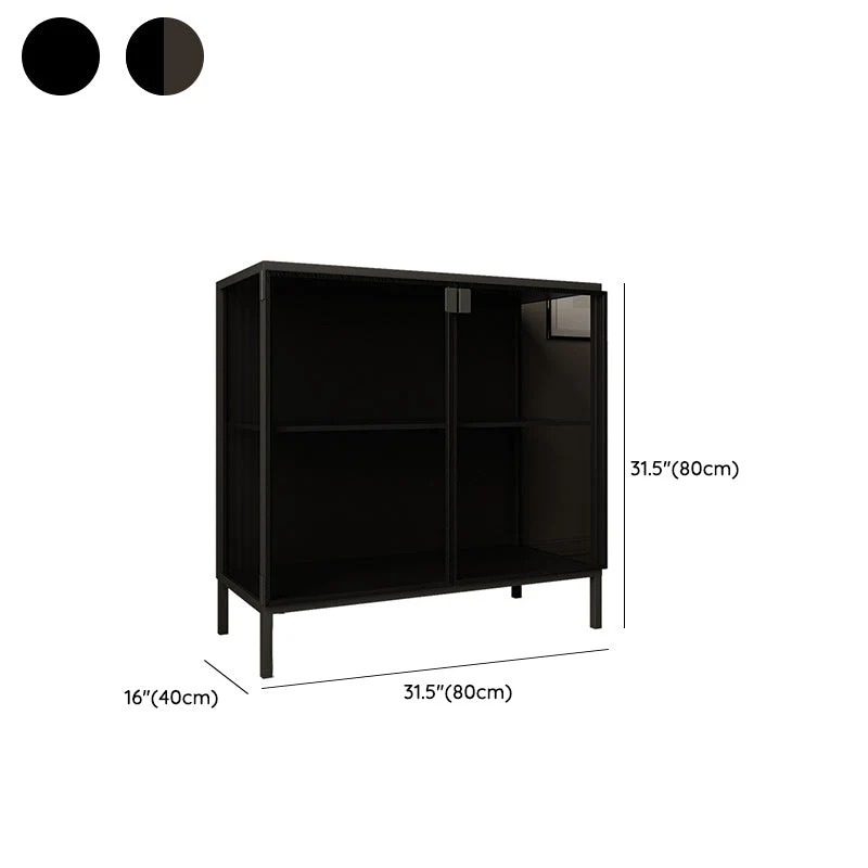 Eigentijds Curio Cabinet Metal Display Cabinet Doors Dining Room 31l