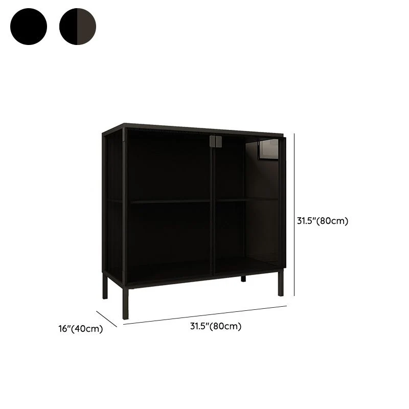 Eigentijds Curio Cabinet Metal Display Cabinet Doors Dining Room 31l