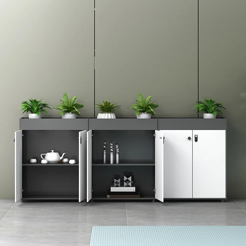 Eigentijds File Cabinet Wooden Filing Cabinet Lock Storage Office Wood