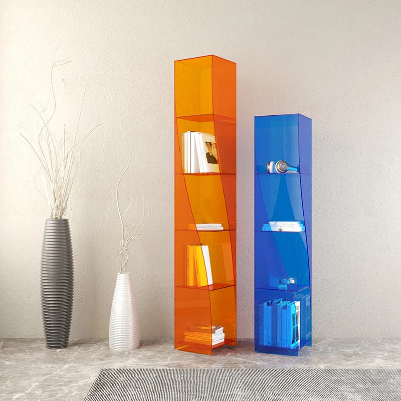 Eigentijds Style Closed Back Bookcase Standard Acrylic Bookshelf Shelves 10l