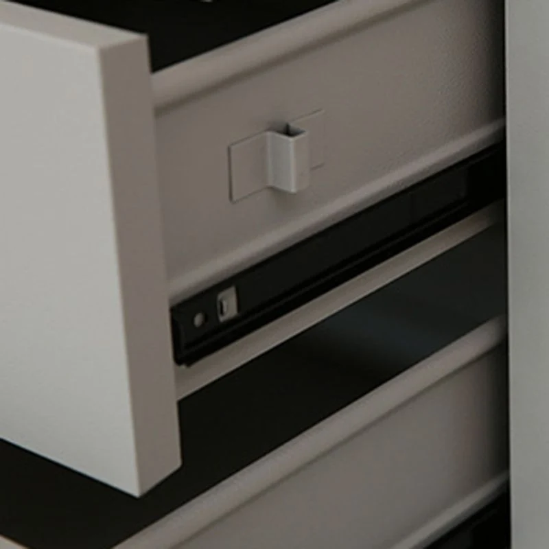 Eigentijds Vertical Cabinet Metal Filing Cabinet Lock and Storage Textured