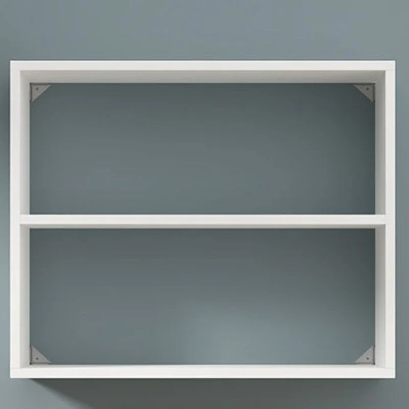Engineered Wood Floating Bookcase Contemporary Closed Back Bookshelf 24l