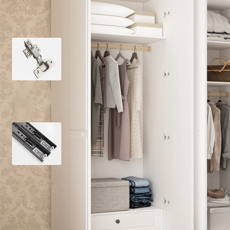 Engineered Wood Wardrobe Cabinet Garment Rod Eigentijds Wardrobe Closet 55l