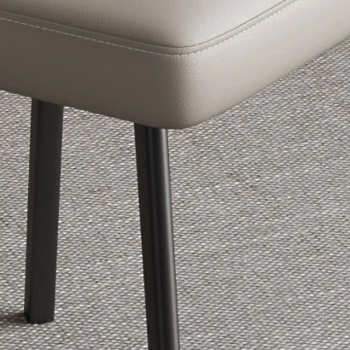 Faux Leather Kitchen Dining Chairs Contemporary Chairs Zwart Metal Legs