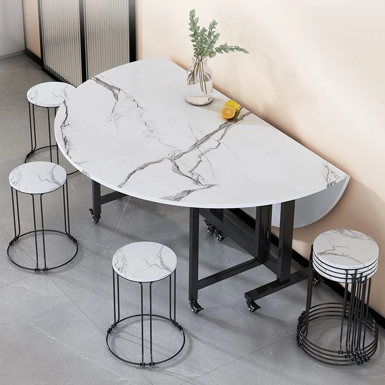 Folding Dining Table Faux Marble Dining Table Koolzwart Frame 39