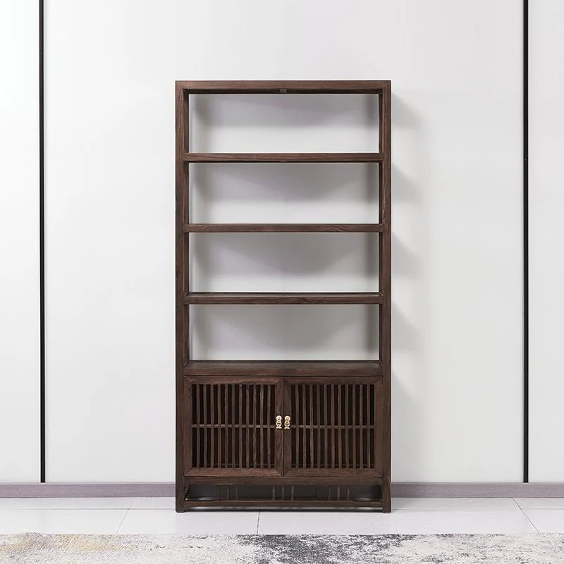 Freestanding Mid-Century Modern Eenkleurig Wood Wine Bottle Holder Shelf 38