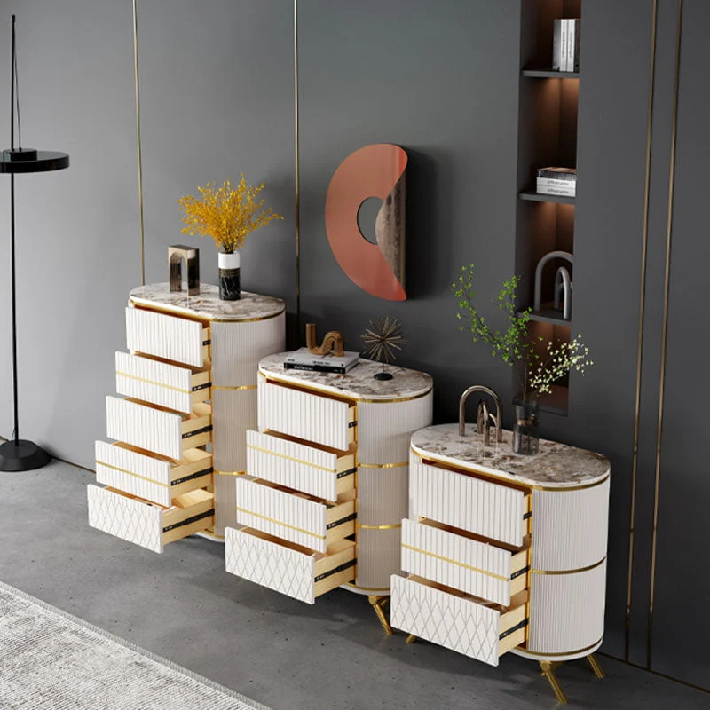 Glam Lingerie Chest Stone Vertical Storage Chest Drawers Bedroom 31l