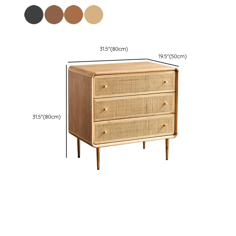 Glam Storage Chest Dresser Massief Wood Storage Chest Drawers 31l