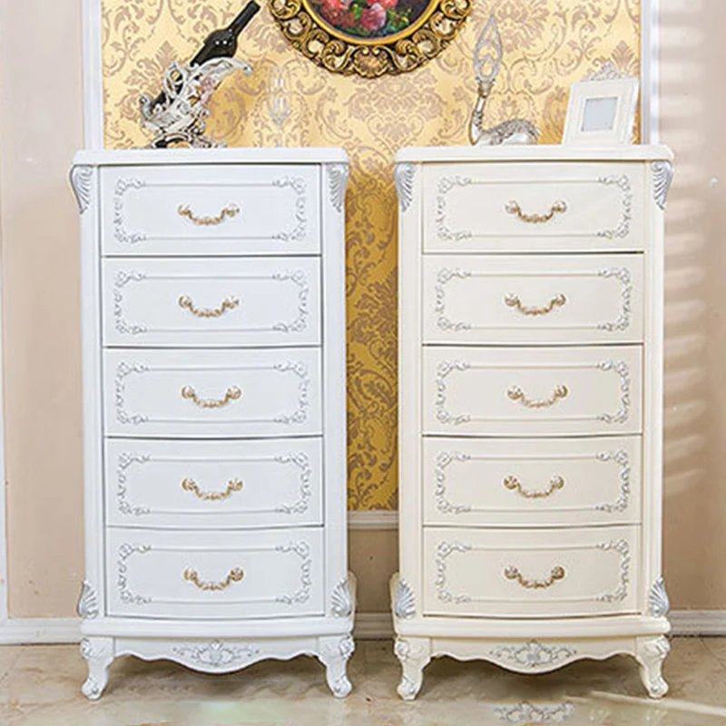 Glam Style Bedroom Storage Chest Effen Wood Lingerie Chest Drawers 23l