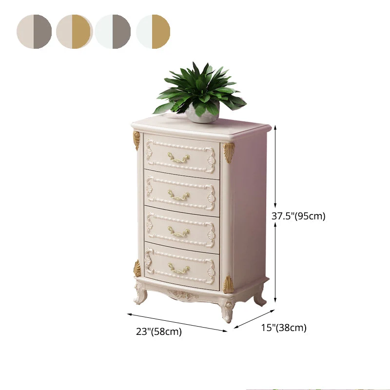 Glam Style Bedroom Storage Chest Effen Wood Lingerie Chest Drawers 23l