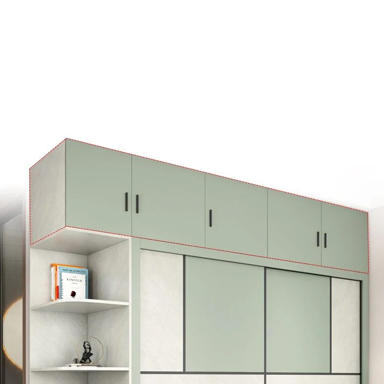 Green and White Bedroom Storage Cabinet Eigentijds Sliding Door Cabinet Drawers 47l
