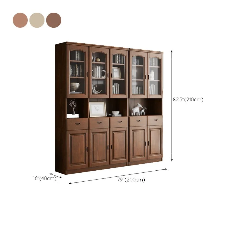 Grooves Handle Storage Cabinet Stevig Wood Cabinet Drawer Walnut