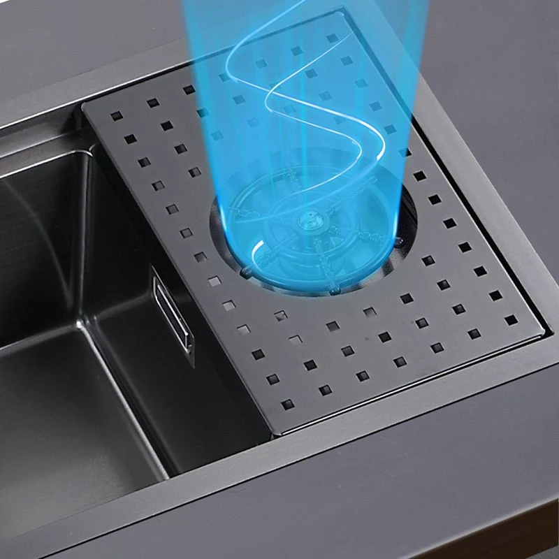 Hedendaags Sink Overflow Hole Single Basin Kitchen Sink Drain Assembly 22l