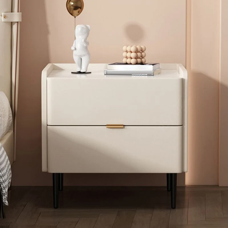 Hedendaags Stone Accent Table Nightstand Drawer Storage Bedside Cabinet Legs 16l