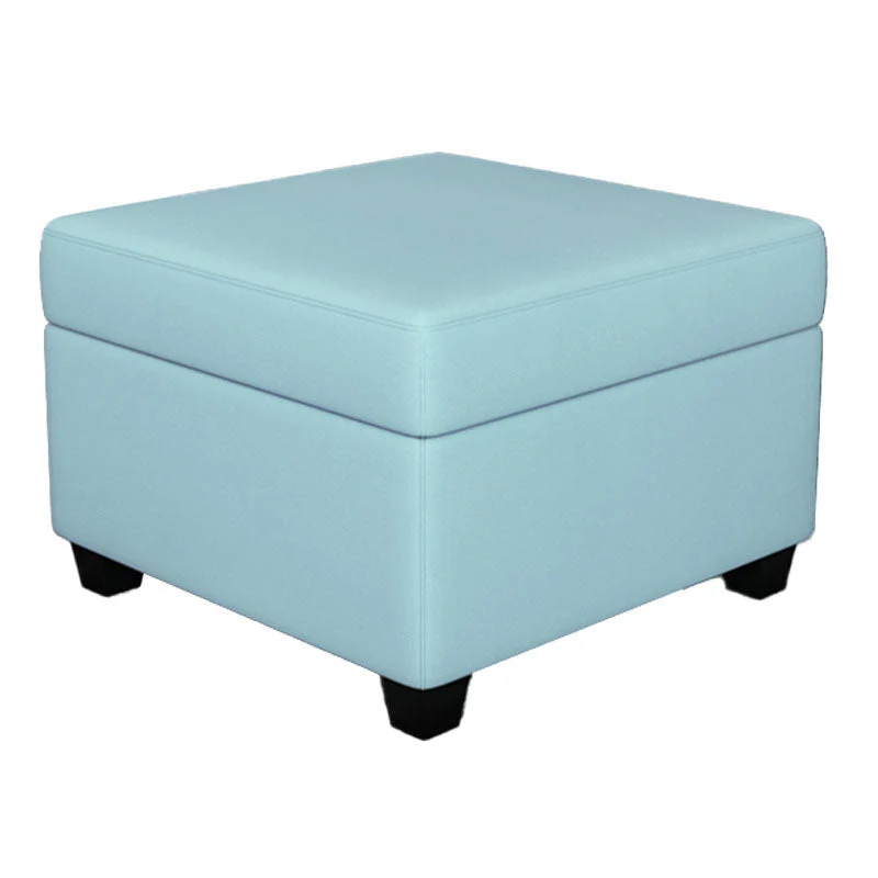 Hedendaags Storage Ottomans Square Leather Storage Ottomans Legs Dark