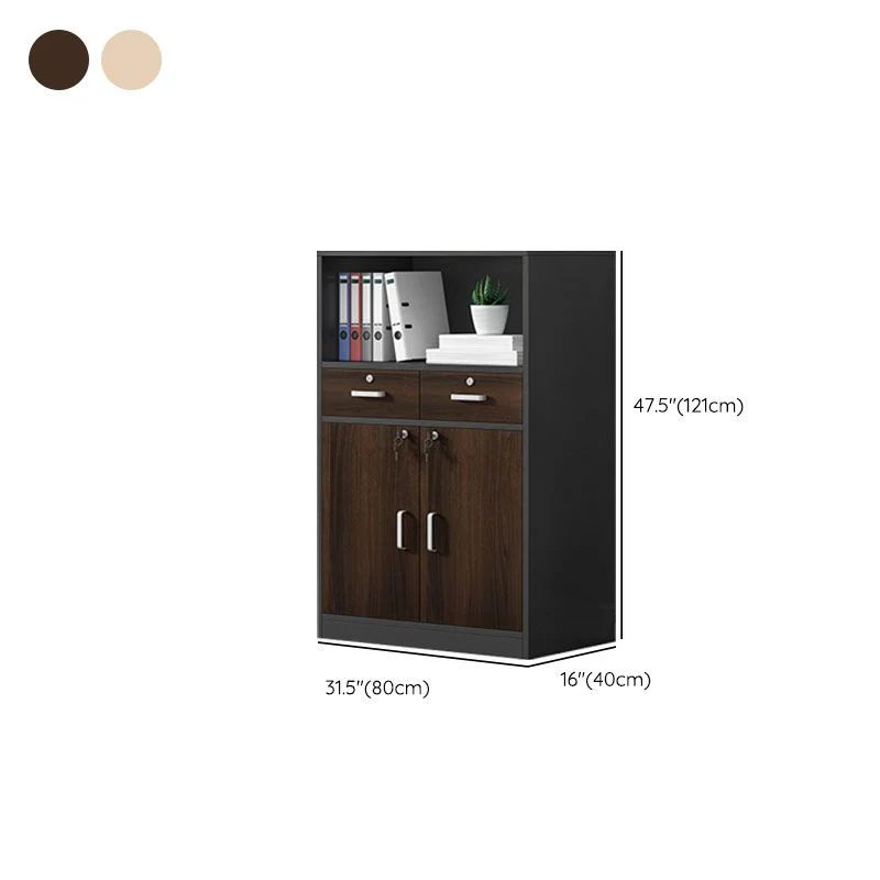 Hedendaags Vertical File Cabinet Wood Filing Cabinet Locking Storage Nut