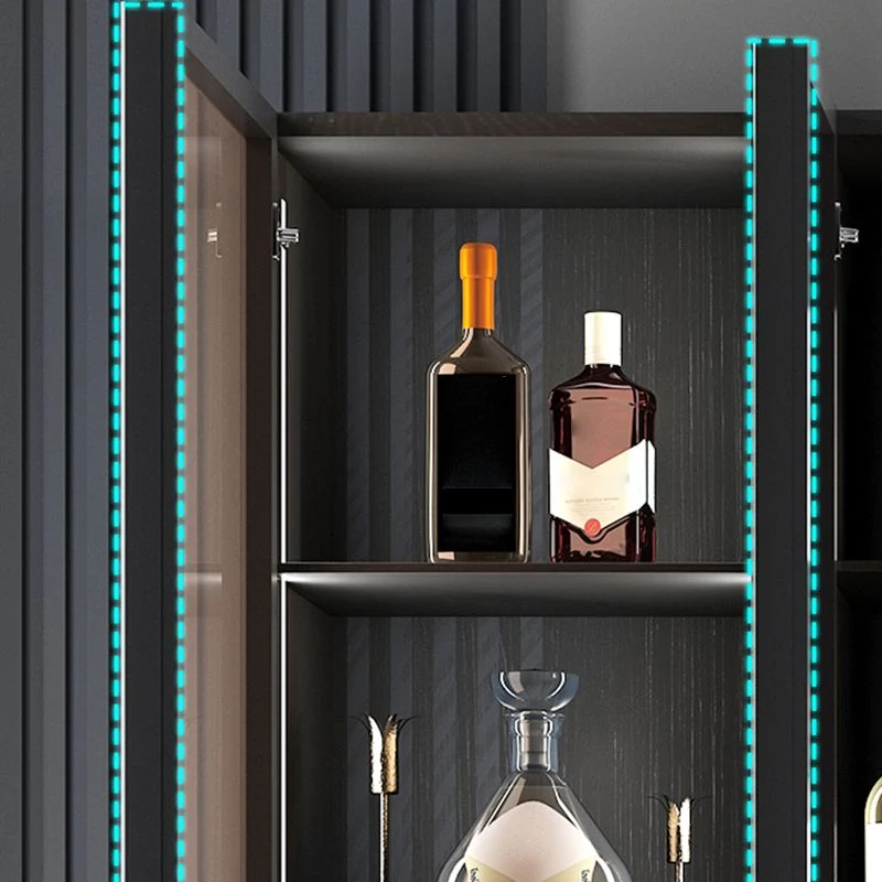 Hedendaags Wood Display Cabinet Multi-shelf Buffet Cabinet Doors Dining Room Https