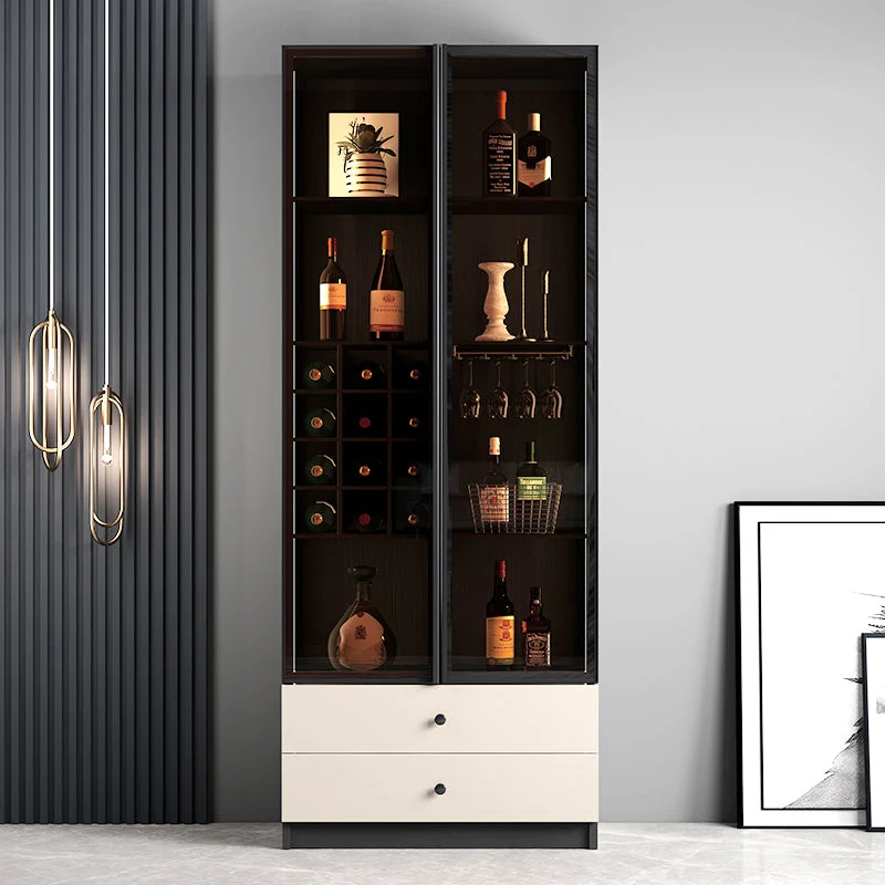 Hedendaags Wood Display Cabinet Multi-shelf Buffet Cabinet Doors Dining Room Https