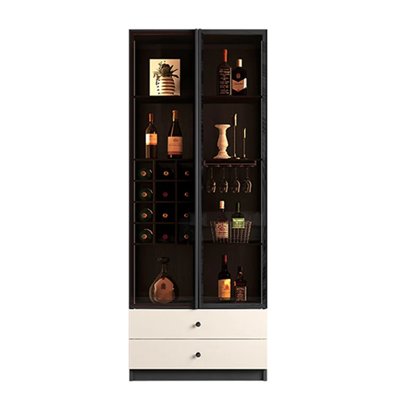Hedendaags Wood Display Cabinet Multi-shelf Buffet Cabinet Doors Dining Room Https