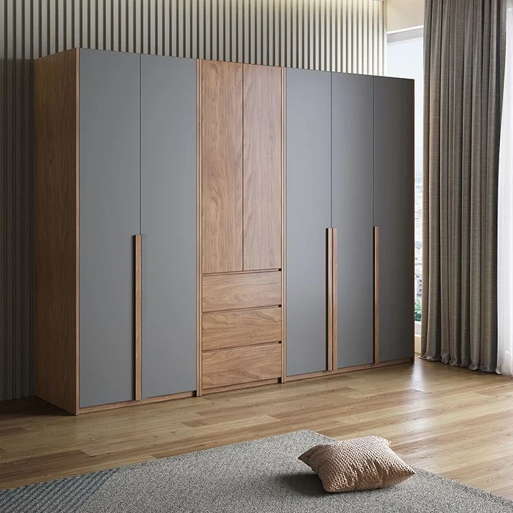 Hinged Wooden Wardrobe Closet Drawer Contemporain Storage Cabinet None