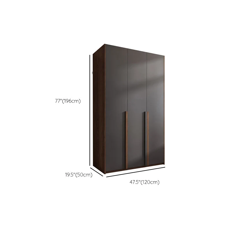 Hinged Wooden Wardrobe Closet Drawer Contemporain Storage Cabinet None