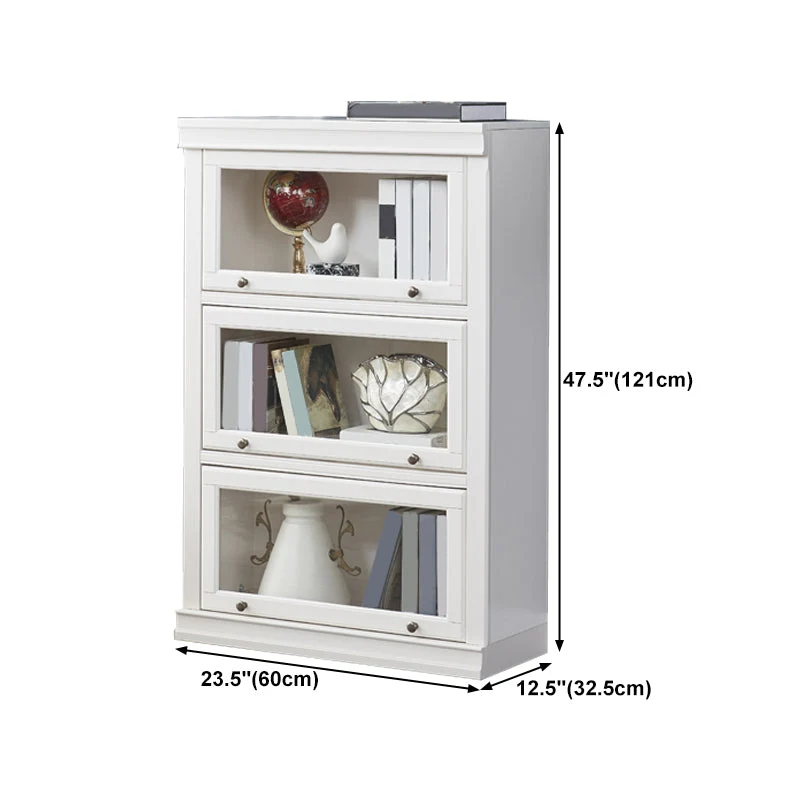 Hout Closed Back Standard Bookcase Contemporary Cabinet Included Bookshelf 23