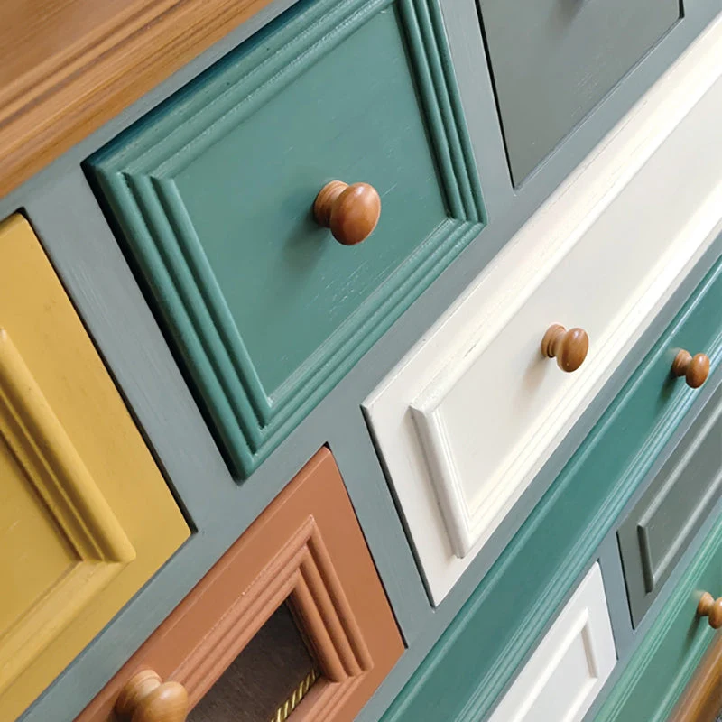 Houten Storage Chest Dresser Retro Style Bedroom Storage Chest Drawers 34l