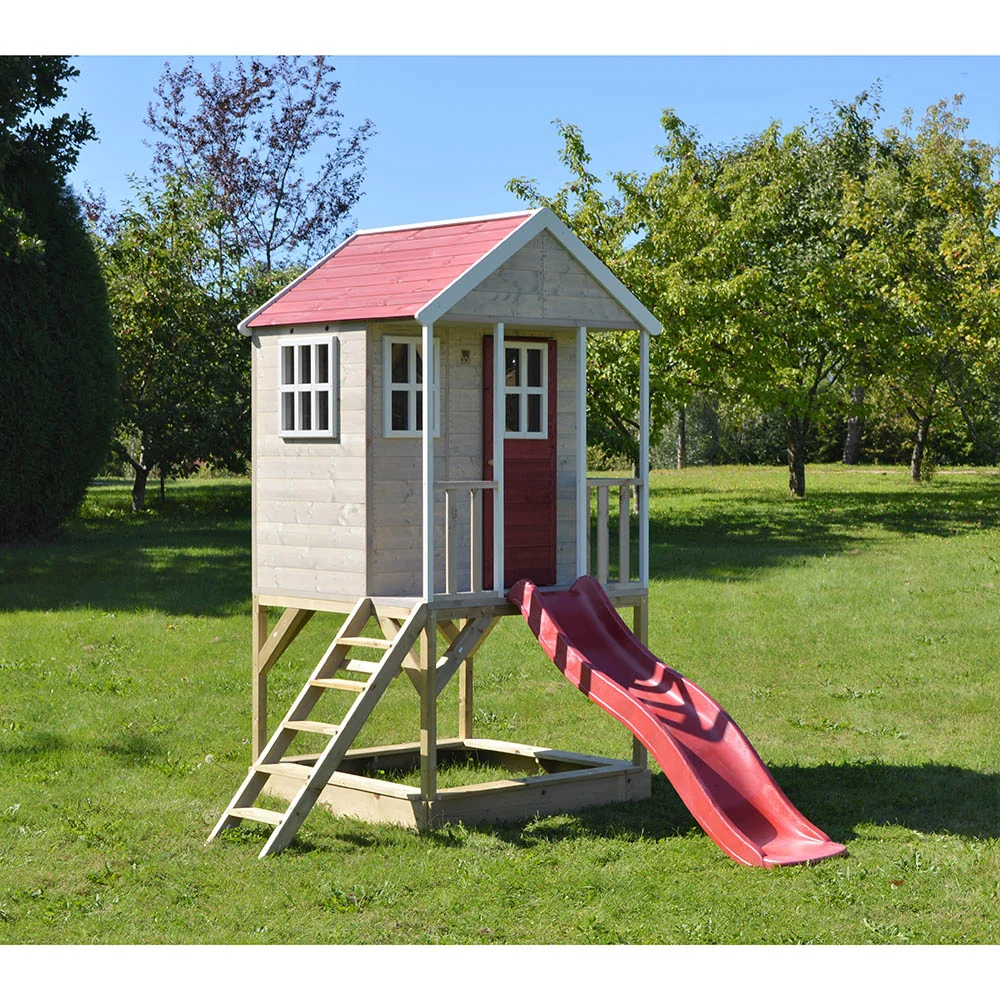 Houtsoort Playhouse - Nordic Adventure Slide and Kitchen