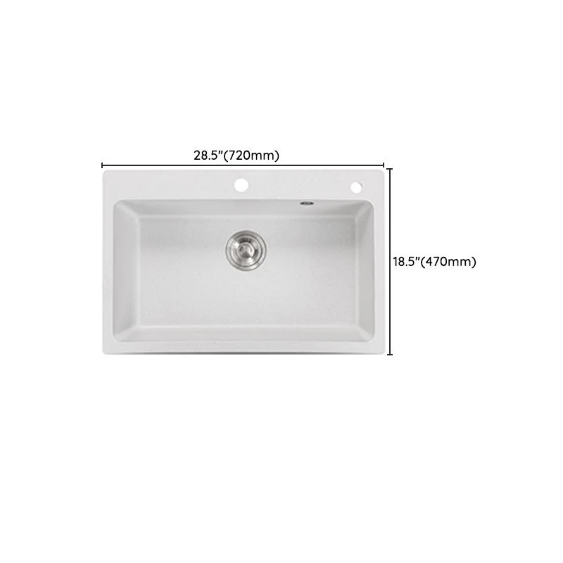 Individueel Bowl Kitchen Sink Modern Quartz Kitchen Sink Drain Assembly 22l