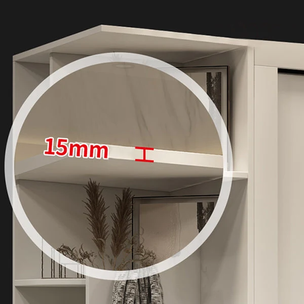 Ivoor Modern Wardrobe Armoire Engineered Wood Wardrobe Cabinet Sliding Doors 55l