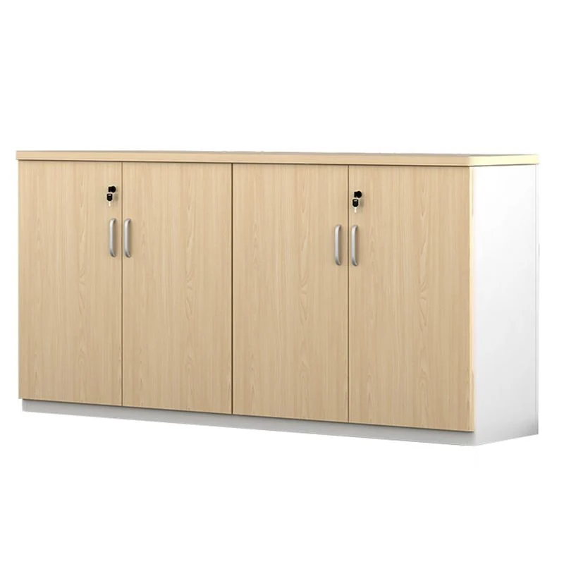 Lateral File Cabinet Wood Locking File Cabinet Storage Shelves Walnut