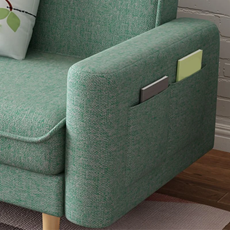 Linnen Tight Back Contemporary Square Arm Sofa Bed Storage 53l