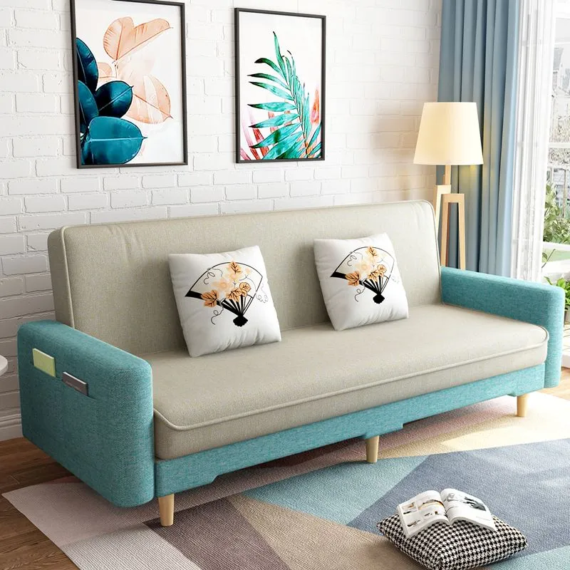 Linnen Tight Back Contemporary Square Arm Sofa Bed Storage 53l