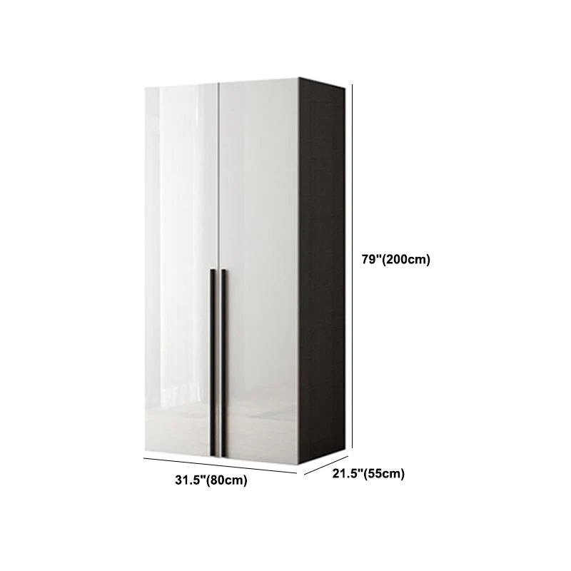Manufactured Wood Glossy Ivoor Cabinet Modern Storage Cabinet Hinged Doors 24l