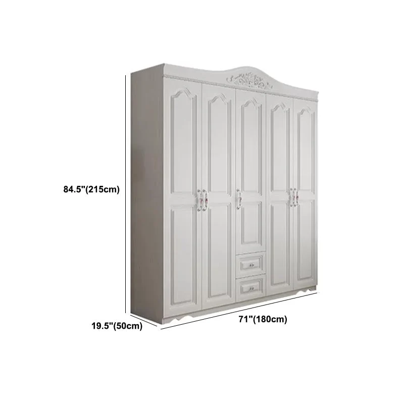 Manufactured Wood Sneeuwwit Storage Cabinet French Country Cabinet Drawers 31