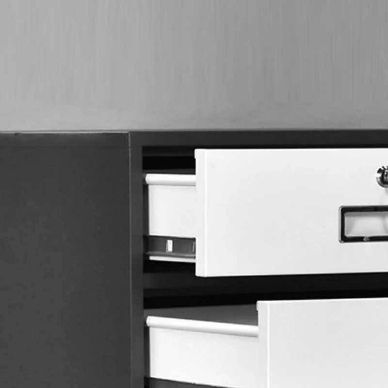 Metaal Filing Cabinet Fire-Resistant File Cabinet Drawers Gray