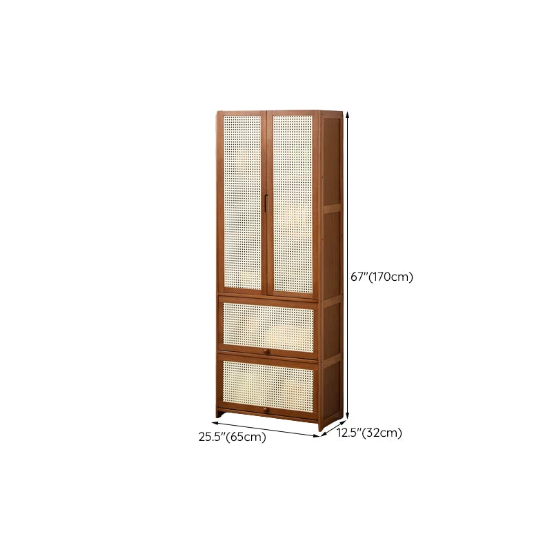 Mid-Century Actueel Rectangle Cabinet Wicker&Rattan Doors 23