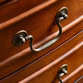 Mid-Century Hedendaags Wood Cabinet Ring Pulls Side Cabinet Drawer 24l