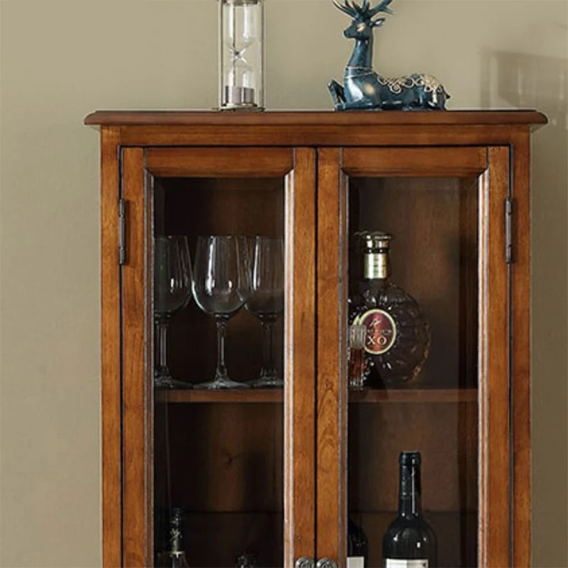 Mid-Century Strak Display Stand Rubberwood Display Cabinet Doors Dining Room 18