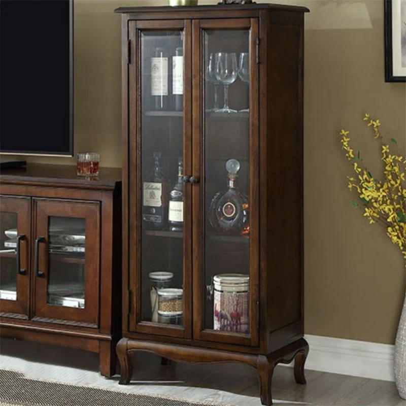 Mid-Century Strak Display Stand Rubberwood Display Cabinet Doors Dining Room 18