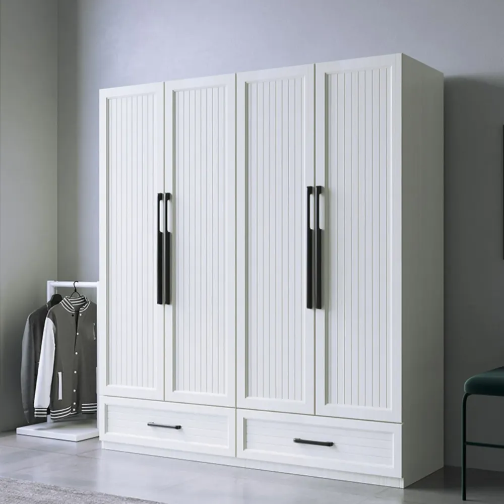 Modern Aluminum Combinatieproduct Wardrobe Freestanding Wardrobe Self Close Drawers 31l